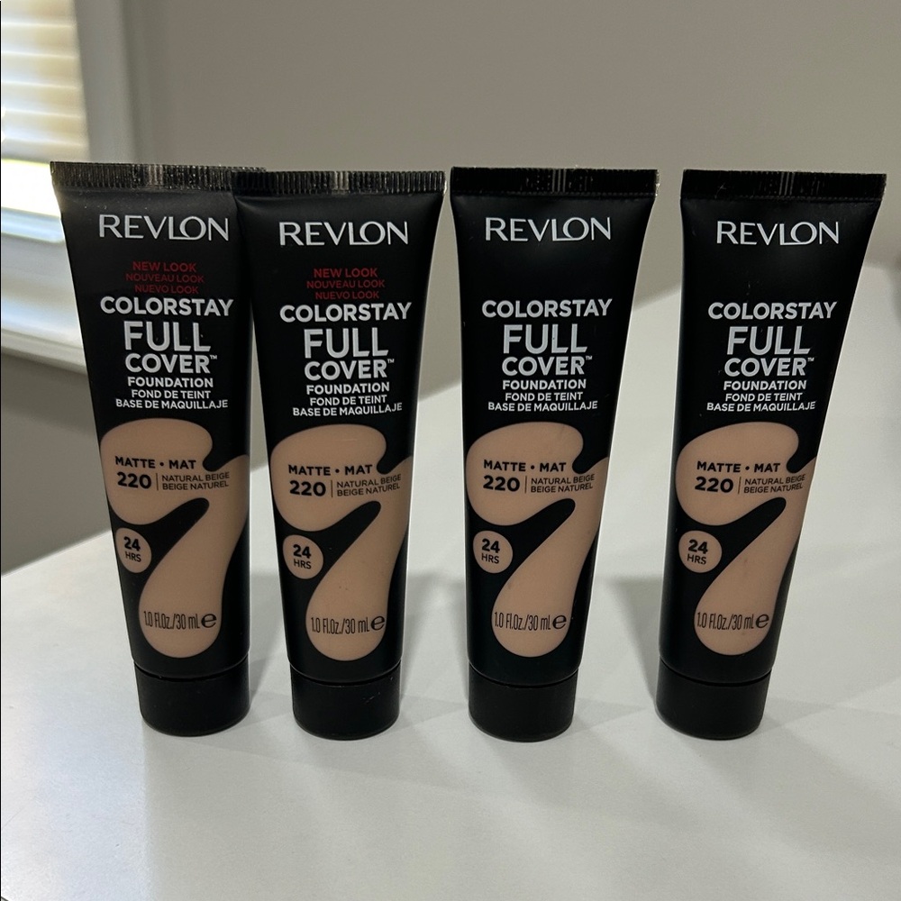 4X Revlon ColorStay Full Cover Foundation Matte 220 Natural beige 🌸 FIRM PRICE 🌸